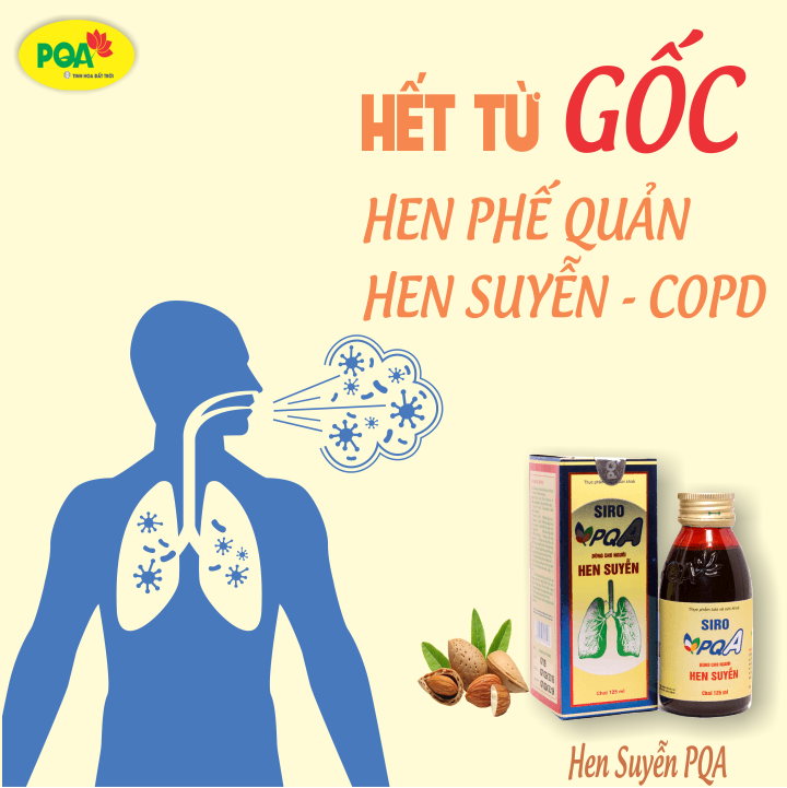 Hen suyễn đừng để nặng thêm – hỗ trợ đúng cách với PQA Hen Suyễn